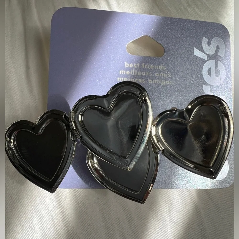NWT Claire’s Adjustable Best friend Photo Rings